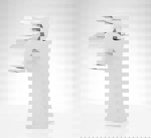 Single Handle Monoblock Bathroom Sink Faucet in Chrome